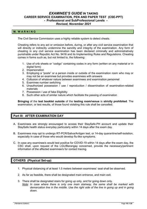 Examinees guide CSE.